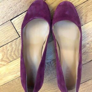 J crew factory burgundy heels